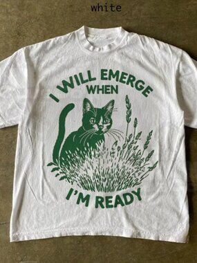 Funny Cat Graphic Tee, Sarcastic Cat Humor Shirt